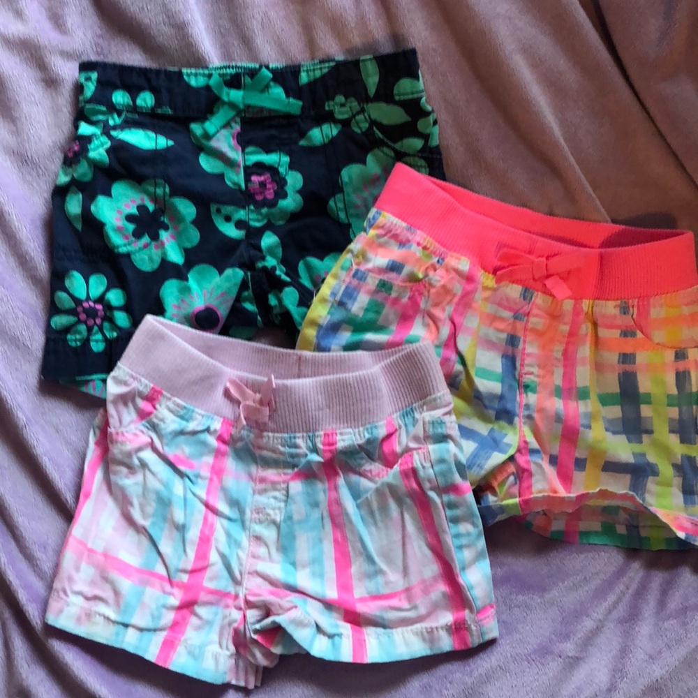 Lot of 3 girls board shorts, 2T